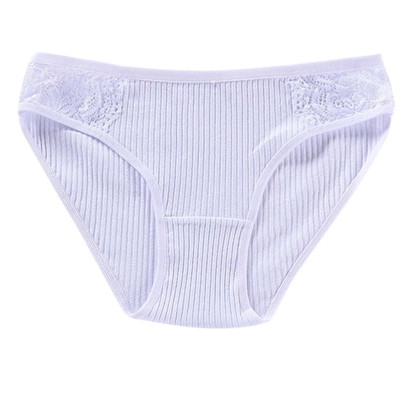 Admvng Women's Lace Underwear Solid Color Soft Breathable Panties
