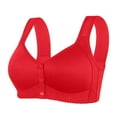 thumbnail image 1 of Admvng Women's Plus Size Bra Front Closure Wireless Comfort Sleep Everyday Bra, 1 of 3