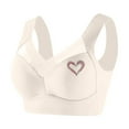 thumbnail image 1 of Admvng Women's Plus Size Bralette Wireless Mesh Seamless Comfy Bra, 1 of 8