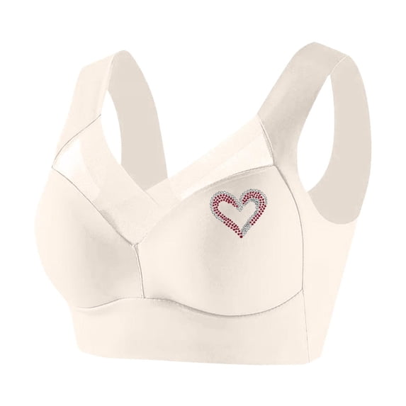 Admvng Women's Plus Size Bralette Wireless Mesh Seamless Comfy Bra