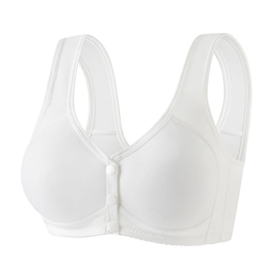 Admvng Women's Plus Size Front Closure Bra Wireless Everyday Bra