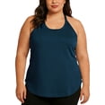 thumbnail image 1 of Admvng Women's Plus Size Tank Top Casual Round Neck Sleeveless Sports Yoga Blouse, 1 of 5