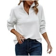 thumbnail image 1 of Admvng Women's Ribbed Half-Zip Pullover Long Sleeve Casual Tops, 1 of 5