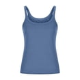 thumbnail image 1 of Admvng Women's Ribbed Tank Top Plus Size Scoop Neck Cami Basic Sleeveless Stretchy Camisole, 1 of 5