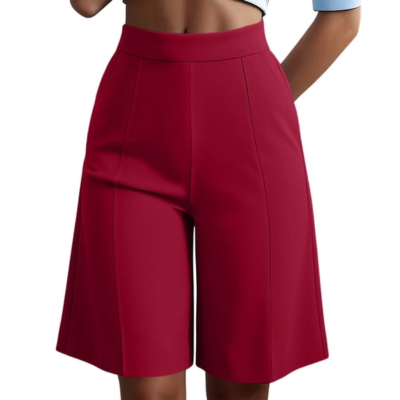 Admvng Women's Shorts Wide Leg Summer Casual Comfy Vacation Shorts