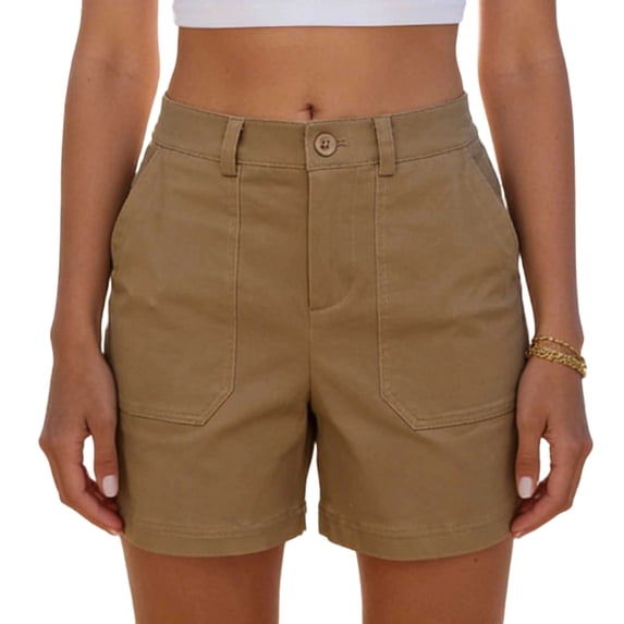 Admvng Women's Summer Casual Shorts Breathable Soft Hiking Shorts with Pockets