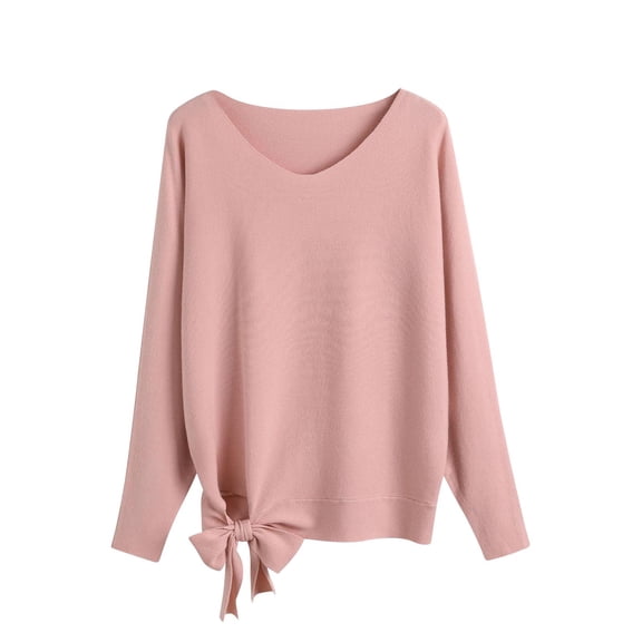 Admvng Women's Sweater Long Sleeve Casual Comfort Pullover Knit Top Comfy Daily Fall Winter Outfits