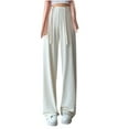 thumbnail image 1 of Admvng Women's Sweatpants Loose Wide Leg Pants High Waist Straight Pants Casual Pants, Size M-2XL, 1 of 5