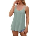 thumbnail image 1 of Admvng Women's Tank Top Eyelet Embroidery Double Strap Sleeveless Flowy Camisole, 1 of 5