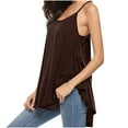 thumbnail image 1 of Admvng Women's Tank Top Sleeveless Spaghetti Strap Crew Neck Flowy Layering Camisole, 1 of 6