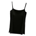 thumbnail image 1 of Admvng Women's Tank Top Spaghetti Strap Side Slit Sleeveless Round Neck Comfy Camisole, 1 of 4