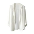 thumbnail image 1 of Admvng Womens Blazer Jacket Notched Lapel Lightweight Summer Office Suit Coat, 1 of 3