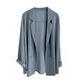 thumbnail image 1 of Admvng Womens Blazer Jacket Notched Lapel Lightweight Summer Office Suit Coat, 1 of 3