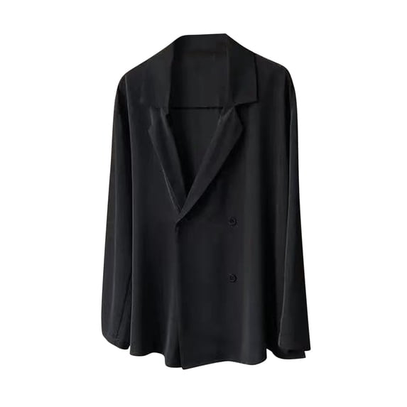 Admvng Womens Blazer Jacket Notched Lapel Lightweight Summer Office Suit Coat