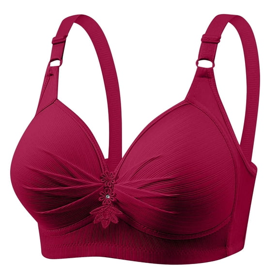 Admvng Womens Bra Mom Breastfeeding No Steel Ring No Sponge Thin Plus Size Breastfeeding for All Stages of Pregnancy, Size 6XL