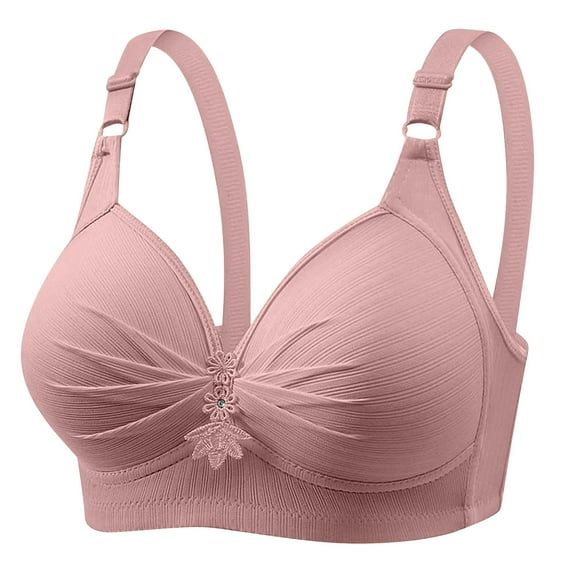 Admvng Womens Bra Mom Breastfeeding No Steel Ring No Sponge Thin Plus Size Breastfeeding for All Stages of Pregnancy, Size 6XL