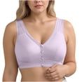 thumbnail image 1 of Admvng Womens Bras Bras Breathable Front Closure Bra Daily Comfortable Wireless, Size M-5XL, 1 of 8