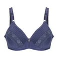 thumbnail image 1 of Admvng Womens Bras Embroidered Glossy Comfortable Breathable Bra Underwear No Rims S-2XL, 1 of 4