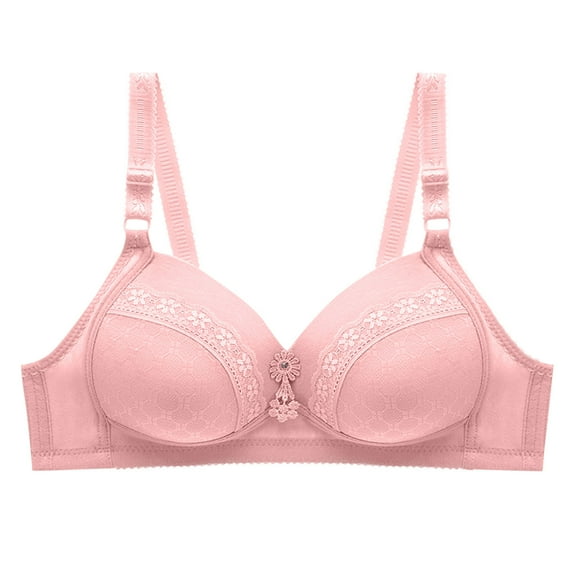 Admvng Womens Bras Seamless Push Up Bras Full Coverage Comfortable Bra V Neck Bralettes Wireless Everyday Bra M-2XL