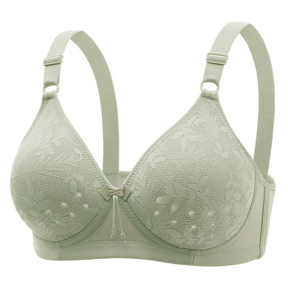 Admvng Womens Bras Sexy Non Magnetic And Non Steel Ring Gathered Bra with Thin Cup And Adjustable Sexy Lace Bra Underwear M-3XL