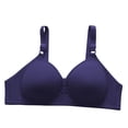 thumbnail image 1 of Admvng Womens Bras Solid Color Back Buckle Thin Style Ventilate Bra Without Steel Rim, Size M-2XL, 1 of 5