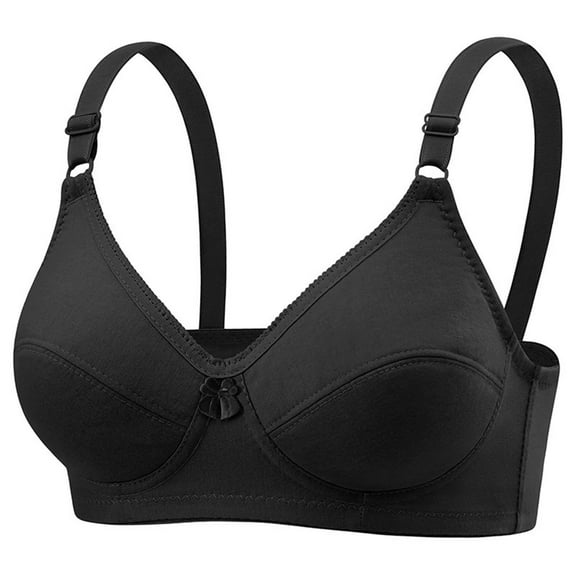 Admvng Womens Bras Solid Color Back Buckle Thin Style Ventilate Bra Without Steel Rim, Size S-2XL