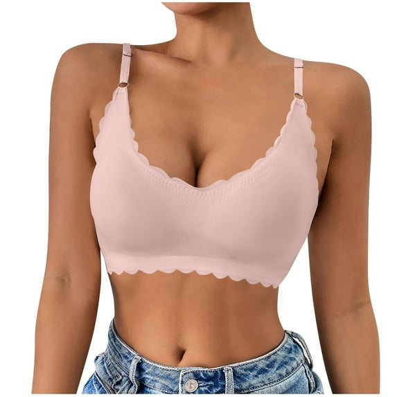 Admvng Womens Bras Solid Color Backless Sexy Seamless Push-Up Beautiful Back Underwear Everyday Bras, Size S-2XL