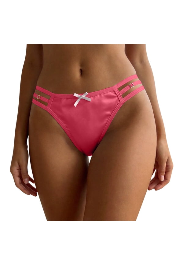 Womens Brief Glossy Satin Stretch Hip Lift Comfortable Panties