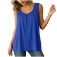 thumbnail image 1 of Admvng Womens Casual Comfortable Solid Sleeveless Round Neck Flowy Tank Top, 1 of 9