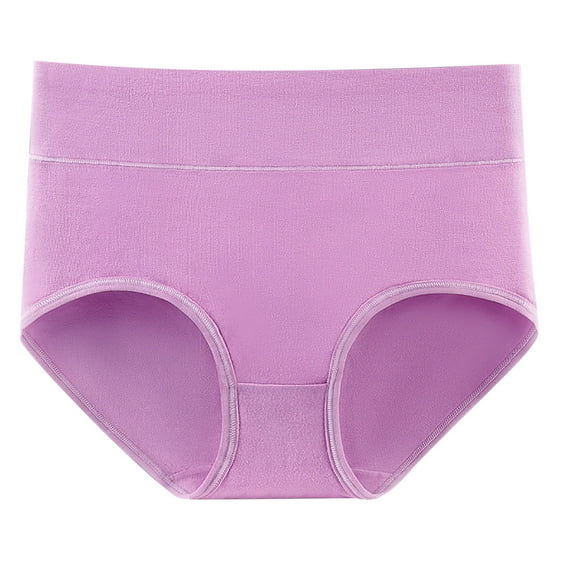 Admvng Womens Cotton Underwear Briefs Comfortable Cotton High Waist Underwear Panties, Size L-4XL