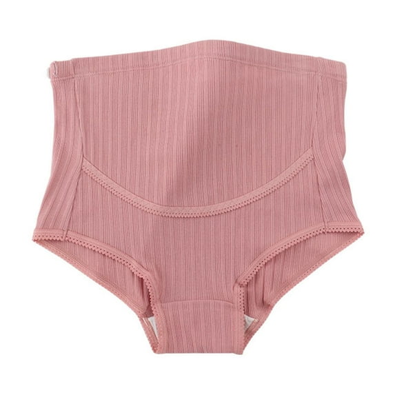 Admvng Womens Cotton Underwear Large Size Solid Cotton Maternity Underwear, Size M-4XL
