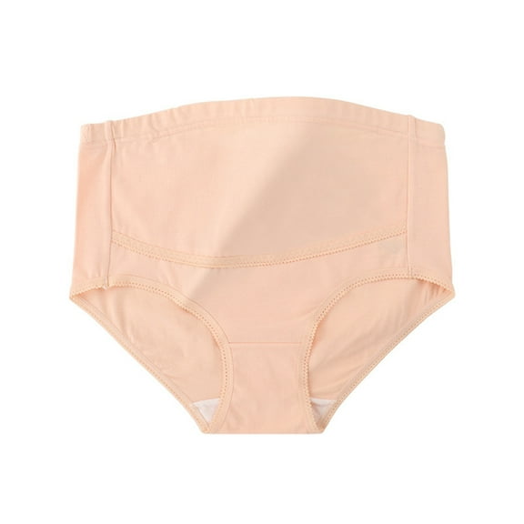 Admvng Womens Cotton Underwear Large Size Solid Maternity Underwear, Size M-4XL