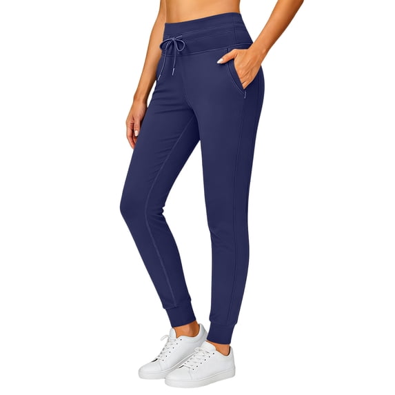 Admvng Womens Drawstring Waist Joggers Lightweight Summer Comfortable Workout Leggings with Pockets