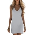 thumbnail image 1 of Admvng Womens Dress V Neck Sleeveless Summer Comfy Basic Dress, 1 of 9