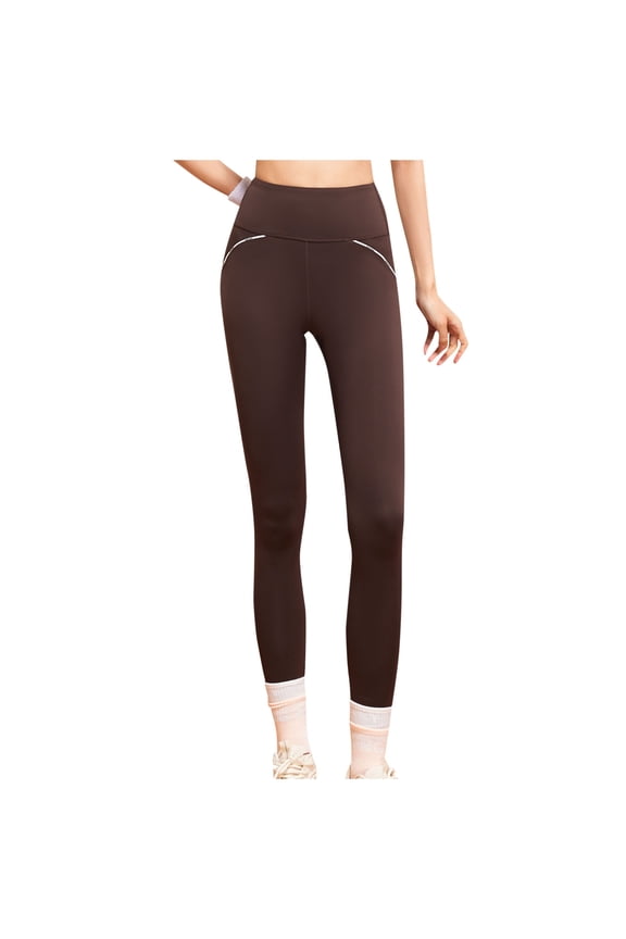 Womens Leggings Drying Elastic Sports Tight Pants with Mesh Side Pockets Yoga Pants, Size S-2XL