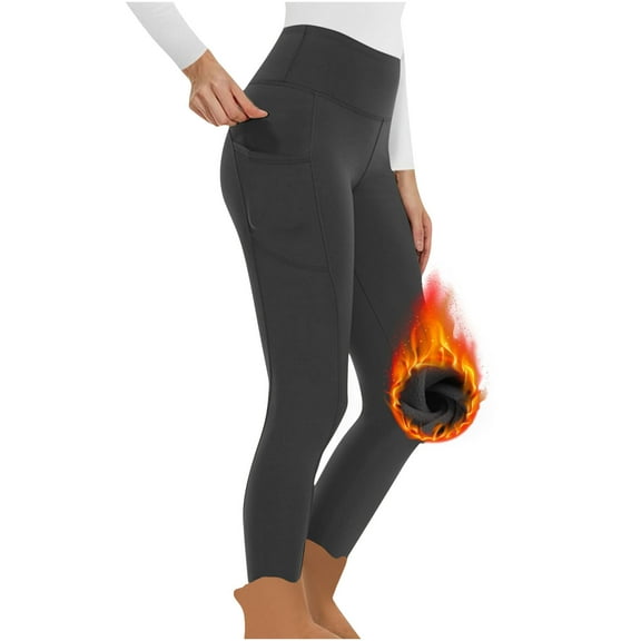 Admvng Womens Leggings Velvet Winter Tight Tight Stretch Fitness Pants Yoga Pants, Size XL-4XL