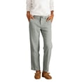 thumbnail image 1 of Admvng Womens Linen Pants Solid Button Closure Breathable Office Pants with Pockets, 1 of 5