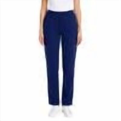 Admvng Womens Pants Solid Color Loose Work Uniform Loose Tight Waist Trousers Pocket Nursing Uniform Full Length Pants S-2XL