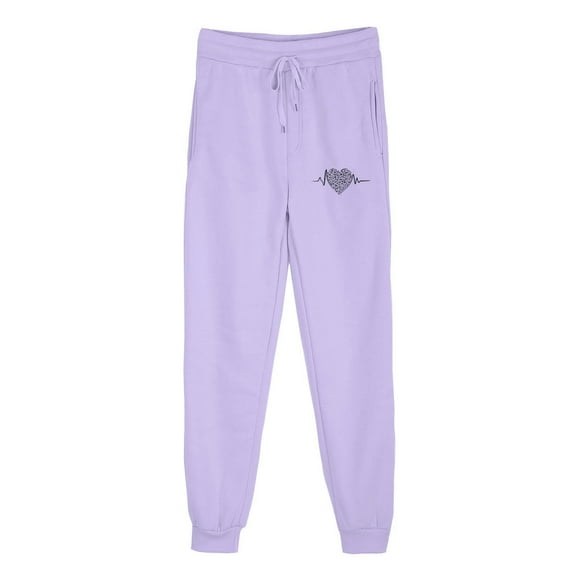 Admvng Womens Sweatpants Autumn and Winter Solid Color Casual Trousers and Trousers Plus Velvet Running Fitness Sports Pants, Size S-2XL