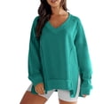 thumbnail image 1 of Admvng Womens Sweatshirts Fall Oversized Sweatshirts Crewneck Fleece Casual Fashion Pullover Sweaters Outfits Sweatshirt，Size S-2XL, 1 of 4