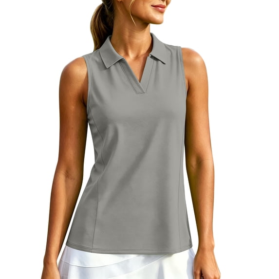 Admvng Womens Tank Top Breathable Sleeveless V Neck Golf Athletic Tennis Workout Camisole Blouse