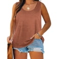 thumbnail image 1 of Admvng Tank Tops for Women U Neck Casual Flowy Sleeveless Plus Size Shirts, 1 of 8