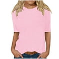 thumbnail image 1 of Admvng Womens Tops Half Sleeves Casual Shirts Pullover Loose Blouse, Size S-3XL, 1 of 4