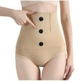 thumbnail image 1 of Admvng Womens Underwear High Waist Waistband Stop Waist Lift Hip Body Shaping Panties, Size XS-3XL, 1 of 7