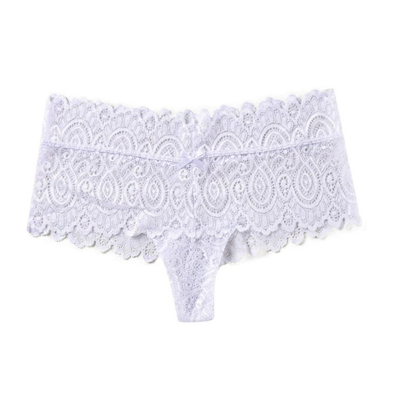 Admvng Womens Underwear Large Size Seamless T-Back Lace Breathable Underwear, Size L-4XL