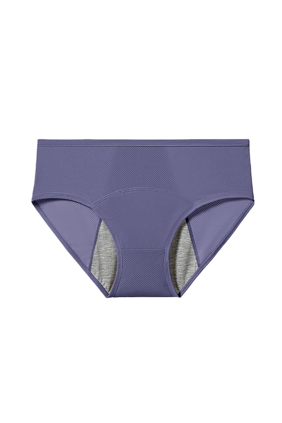 Womens Underwear Plus Size Mid High Waist Menstrual Physiological Pants Leak Proof Triangular Pants Sports Breathable and Non Marking Underwear for Girls, Size L-5XL