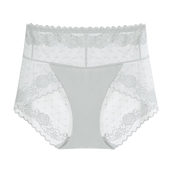 Admvng Womens Underwear Plus Size Solid Color Lace Underwear, Size L-2XL