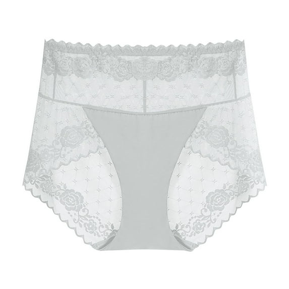 Admvng Womens Underwear Plus Size Solid Color Lace Underwear, Size L-2XL