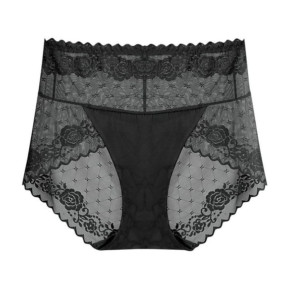 Admvng Womens Underwear Plus Size Solid Color Lace Underwear, Size L-2XL