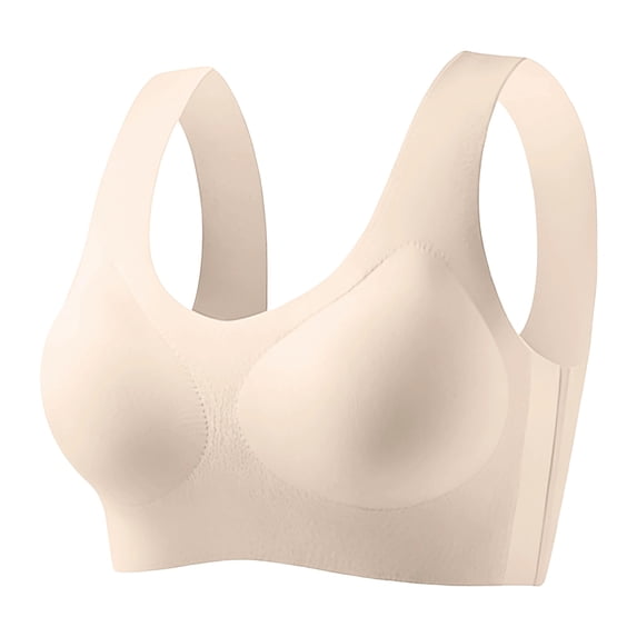 Admvng Womens Wireless Jelly Bra Supportive Seamless Bras Full Coverage Push Up Comfortable No Underwire Bras
